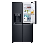 LG 708L French Door Fridge, with Door-in-Door®, in Matte Black Stainless Steel, GF-D708MBSL